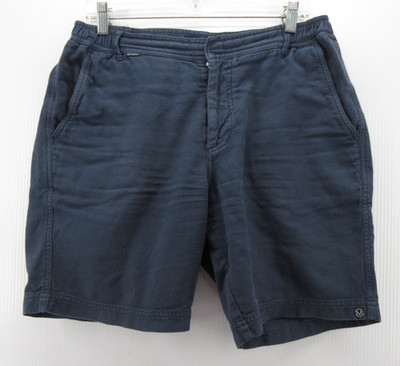Mr Marvis Shorts Men Large Blue The Cosmics Chino Textured 8  Inseam Organic
