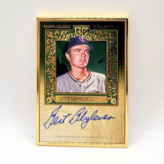 Bert Blyleven #HAFA-BB 2022 Topps Gilded Collection Baseball Gold Frame Hall of Famers Autographs