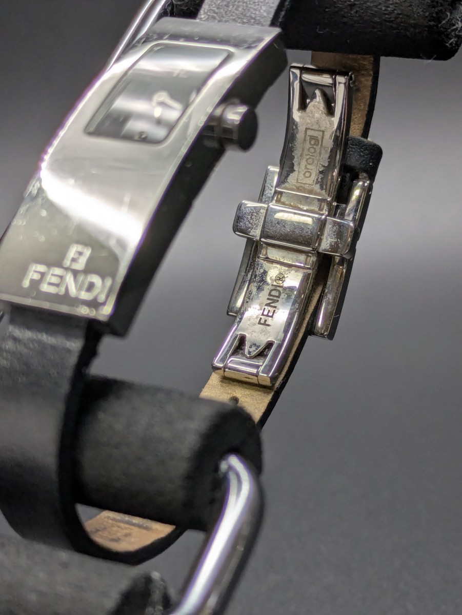 【稼働品】フェンディ■3500L レディースウォッチ　97 FENDI 3300L Quartz Square Watch, Women's, 2 Hands, Battery