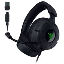 Razer - Kraken V4 X Wired Over-the-Ear Gaming Headset for PC, Mac, Playstatio...
