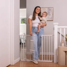 Perma Child Safety, 28.7" - 44" x 30" Extra Wide Easy Fit Metal Pet Gate