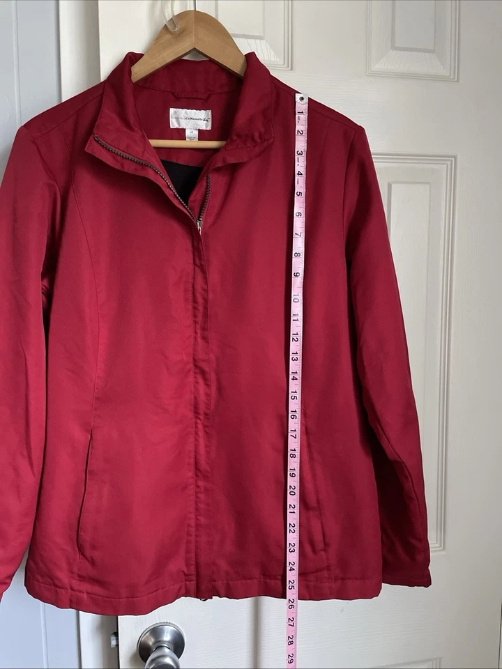 Cutter And Buck WeatherTec Dark Red Women’s Size L Golf Jacket - Image 4 of 4