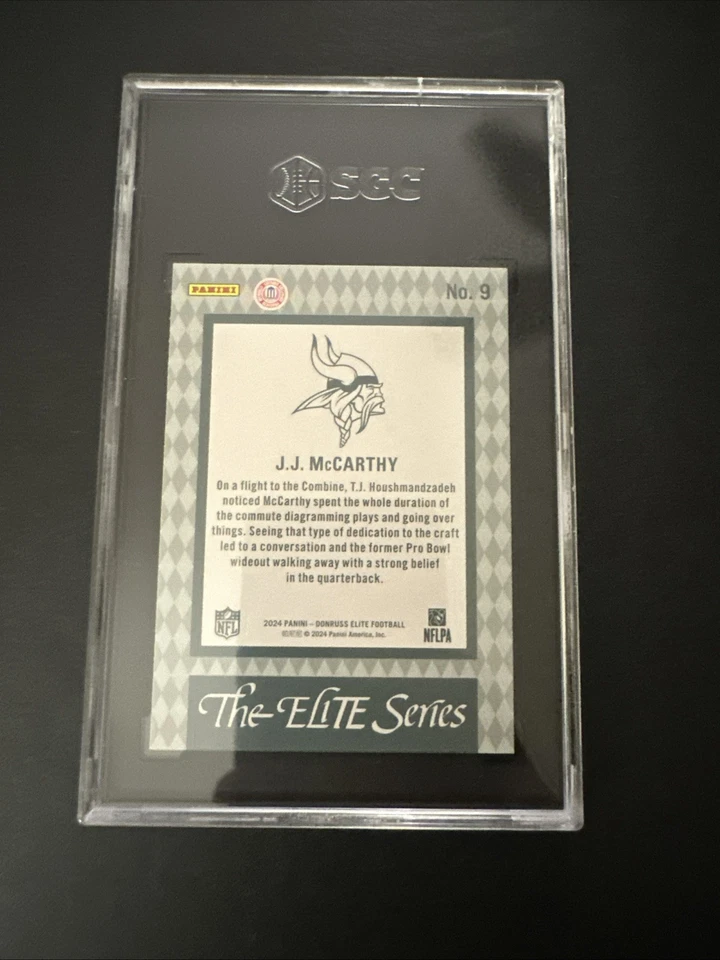 2024 Panini Donruss Elite - 1992 Elite Rookies J.J. McCarthy #9 (RC) - Image 2 of 2