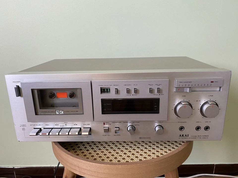 AKAI GX-M50 Stereo Cassette Deck 3 Heads MARCHE MAIS LIRE DESCRIPTION - Imagen 4 de 4