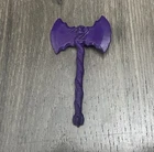 Vintage TMNT Shogun Shoate Purple Axe Ninja Turtles Action Figure Weapon Part