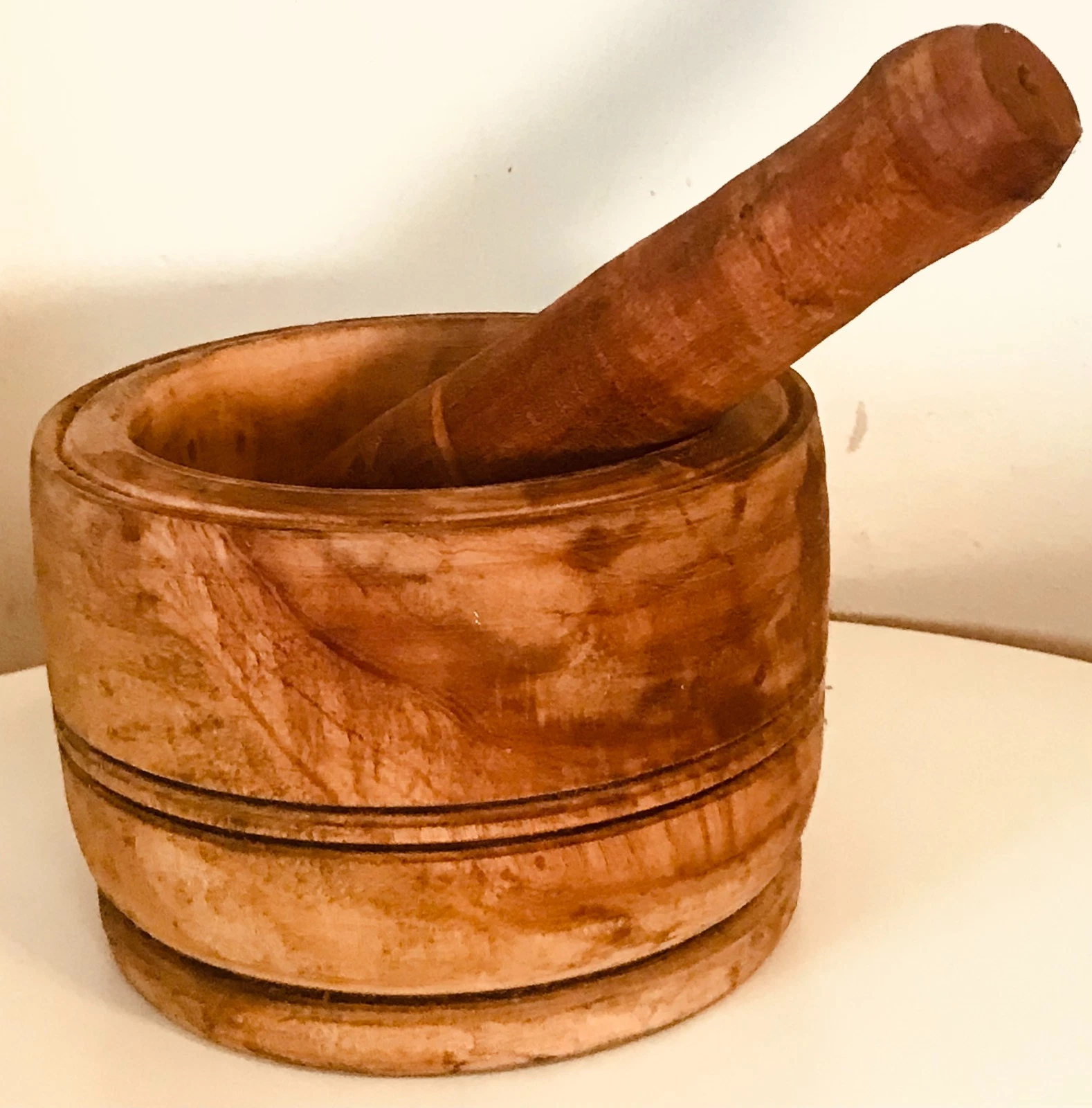 Traditional Nigerian Fufu Mortar & Pestle - Approx 2.7Kg