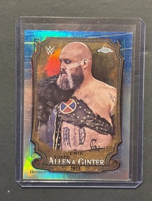 2025 Topps Chrome WWE - Allen & Ginter Erik #AG-ERK Blue Refractor /150