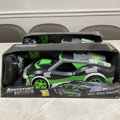 Kids' RC Car Adventure Force Radio-Controlled Steam Race Car Green Ages 6+ NIB