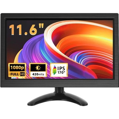 11,6 Zoll Monitor Full HD 1080P HDMI VGA BNC AV Lautsprecher