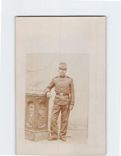 Postcard Vintage Photo of a Military Man