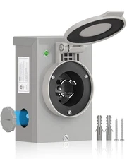 WILAWELS 30 Amp Generator Power Inlet Box, NEMA L14-30P Inlet Box for 4-Prong...