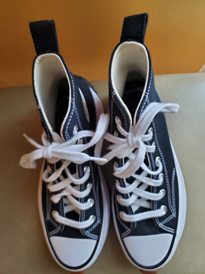 Zapatillas altas Converse Run Star Hike de lona con plataforma. ¡Nuevo! Talla 6,0 M (precio de venta sugerido por el fabricante 110 USD) Foto 3 de 4