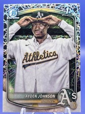 2025 Bowman Chrome Ayden Johnson Laser Refractor #BCP-197