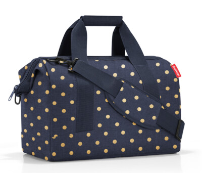reisenthel allrounder M Reisetasche Sporttasche Tasche metallic dots blue MS4117
