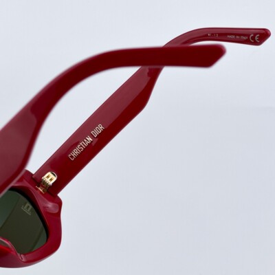 SALE! NEW Dior DIORSIGNATURE B1U 35C0 Shiny Red Green Women Sunglasses Dior DIORSIGNATURE B1U 35C0 Shiny Red Dark Green Women  main image 2