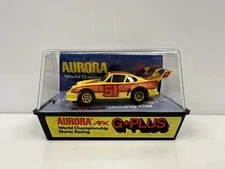Vintage Aurora A/FX G+Plus Porsche Turbo #51 Slot Car Yellow HTF
