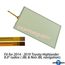 1x Touch Screen Glass Digitizer Panel Fit 14-19 Toyota Highlander Radio 8-Pins