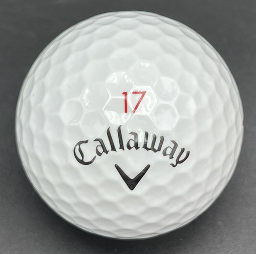 Sergio Garcia Logo Tour Issue Red 17 Golf Ball (1) Callaway Chrome ++ Soft X - Picture 2 of 4