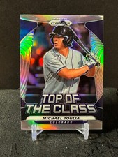 2020 Prizm Baseball Michael Toglia Top Of The Class Silver Prizm Card #TOC-23