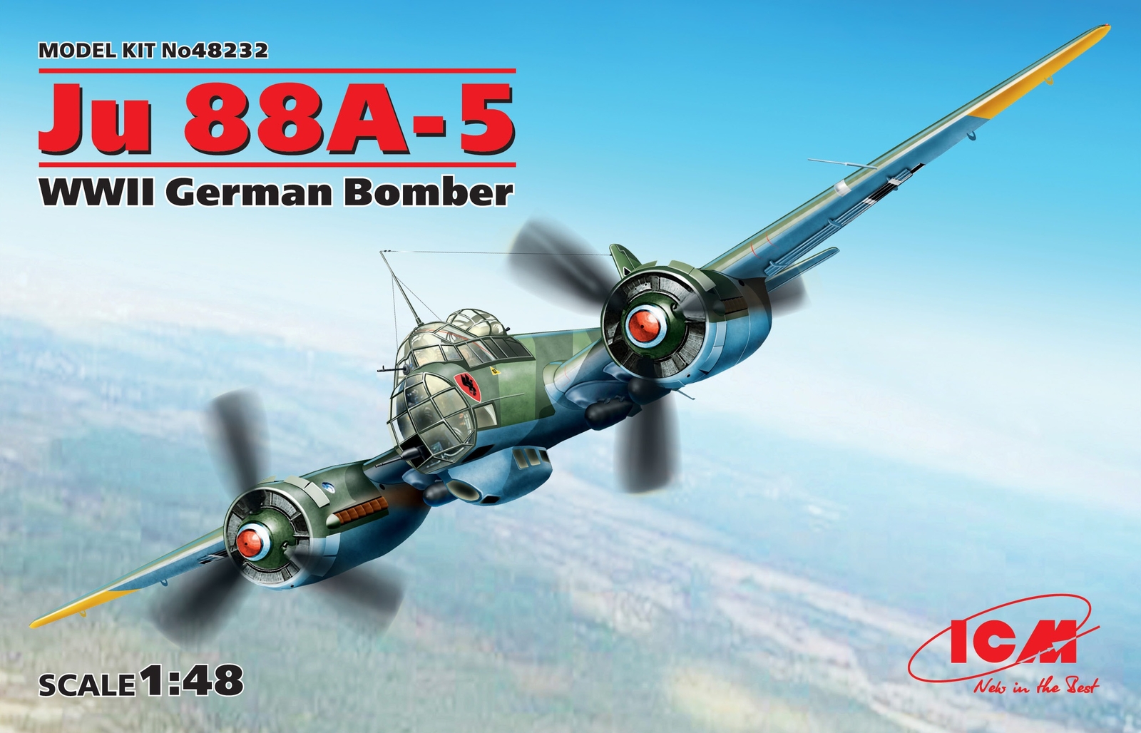 ICM 48232 1:48 Ju 88A-5, WWII German Bomber