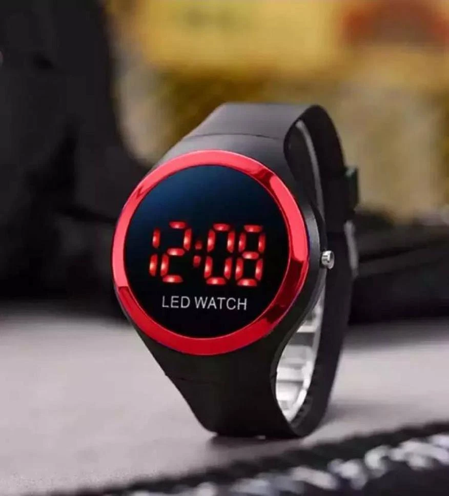 Led store touch watch