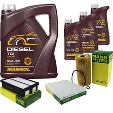Motor-&Ouml;l 8L MANNOL Diesel TDI 5W-30+MANN-FILTER f&uuml;r Hyundai IX35 LM 2.0 CRDi