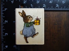 new HOLLY POND LEAF OLIVER'S GIFT Birthday Present Rubber Stamp by UPTOWN RUBBER