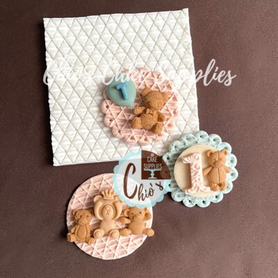 Rhombus Fondant Texture Silicone Mat