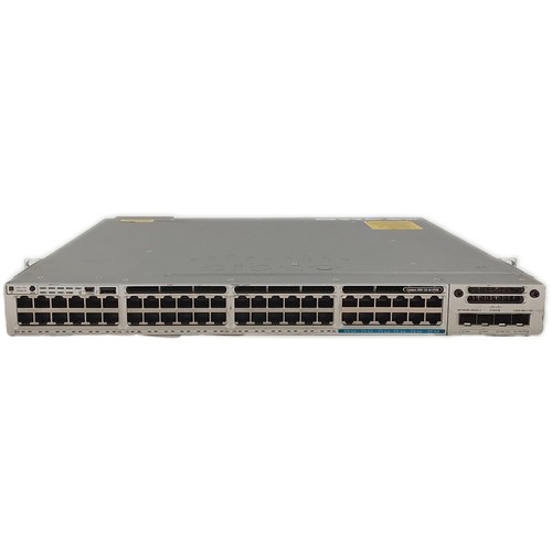 Cisco WS-C3850-12X48U-S 48 Port UPoE w/NM-2-10G Module,(1x)1100W PS - Picture 2 of 7