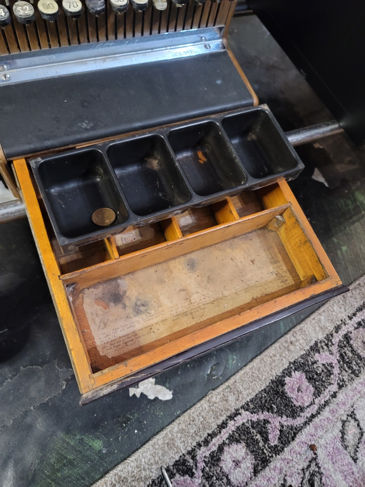 Antique 1950'S NATIONAL CASH REGISTER 126(2)x FOR PARTS! No Key eBay