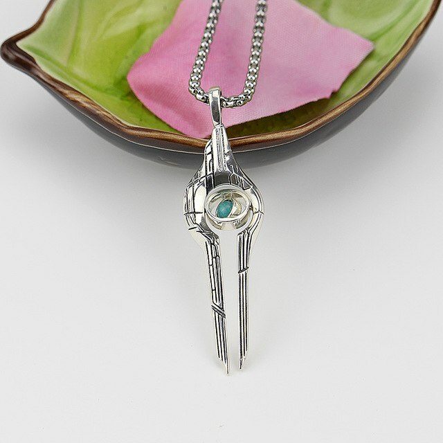 Mass Effect Relay Gamer Pendant Necklace Fashion Nerd Jewelry Cosplay