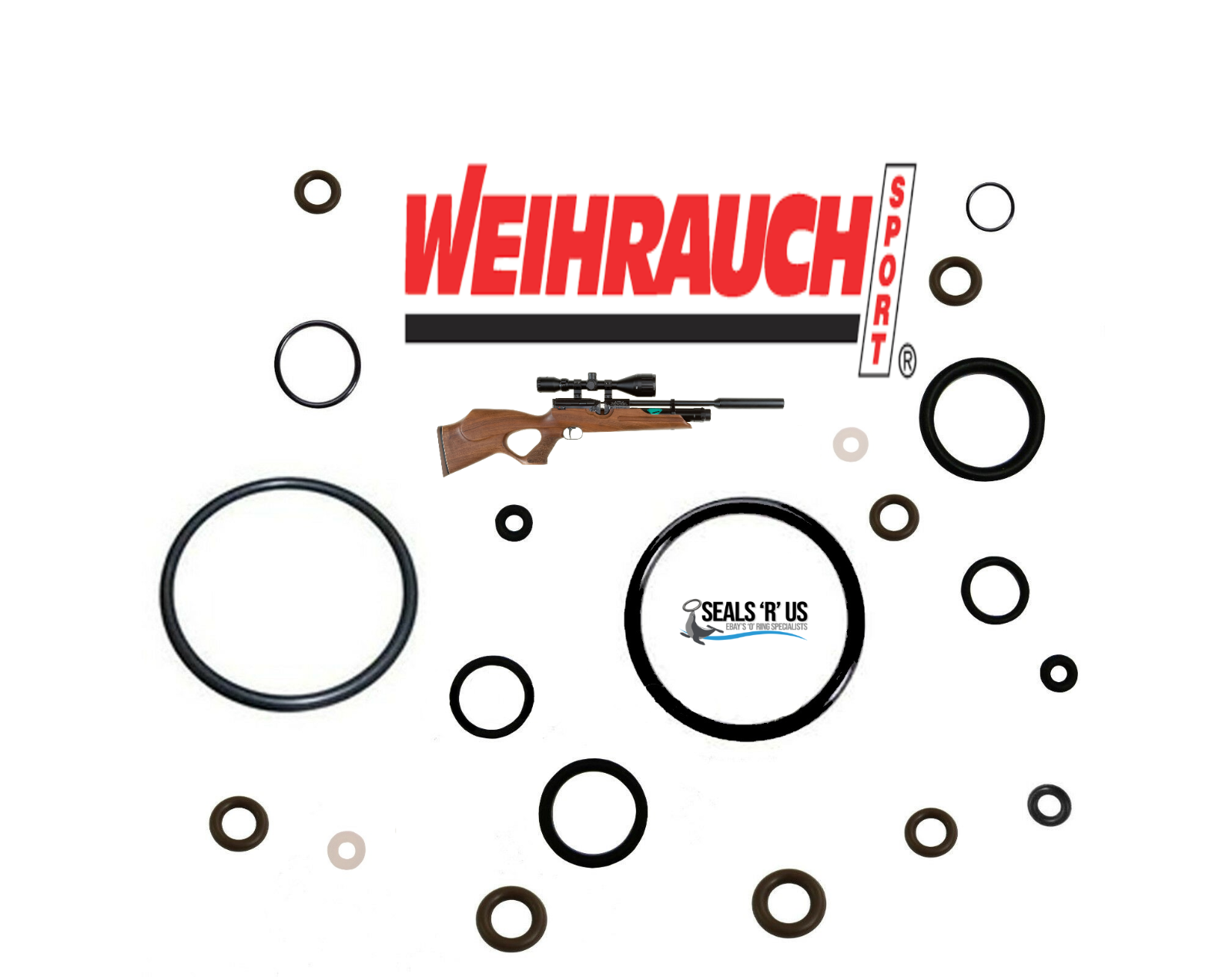 FullService O Ring Seal Kit for Weihrauch HW100 PTFE & Polyurethane