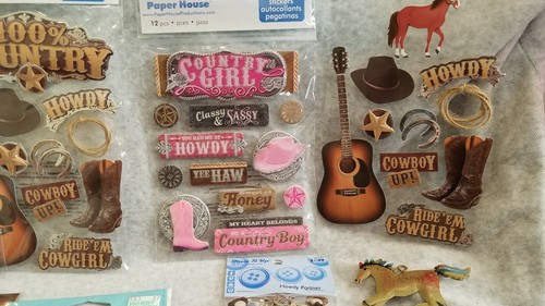 DRESS It UP Buttons, Paper house 3D Stickers WESTERN 80 Pieces**Super Cute*** - Picture 5 of 7