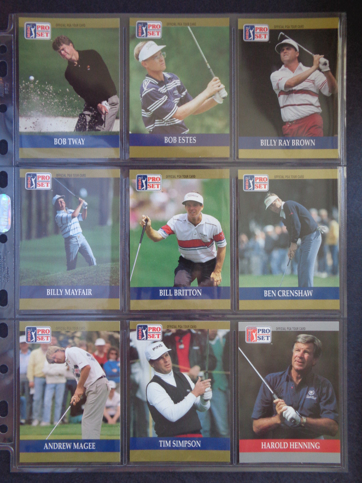 PRO SET GOLFERS 1990 PGA TOUR (VG) *PICK THE CARDS YOU WANT* eBay