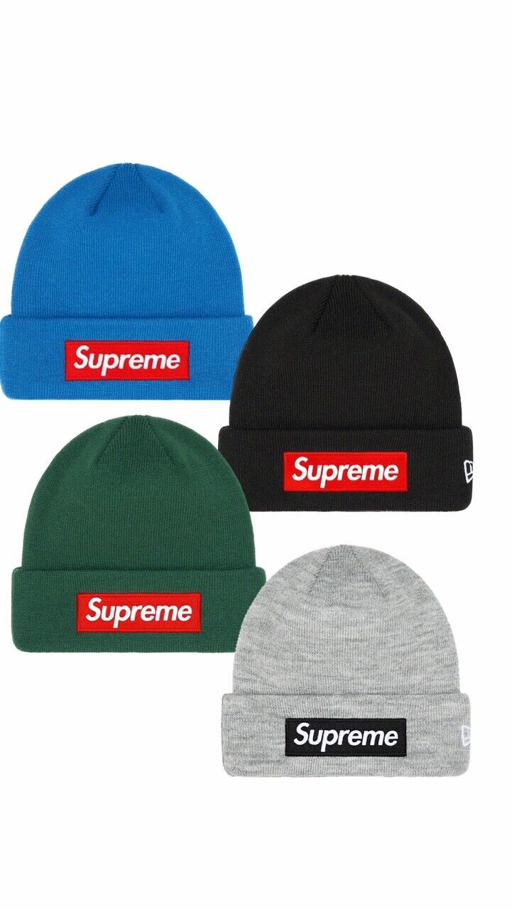 22fw】Supreme× New Era Box Logo Beanie-