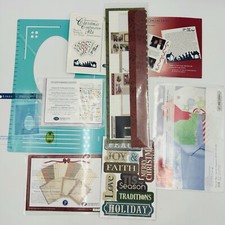 Lot Creative Memories Christmas Holiday Winter Accent Mats Candy Cane Stitckers