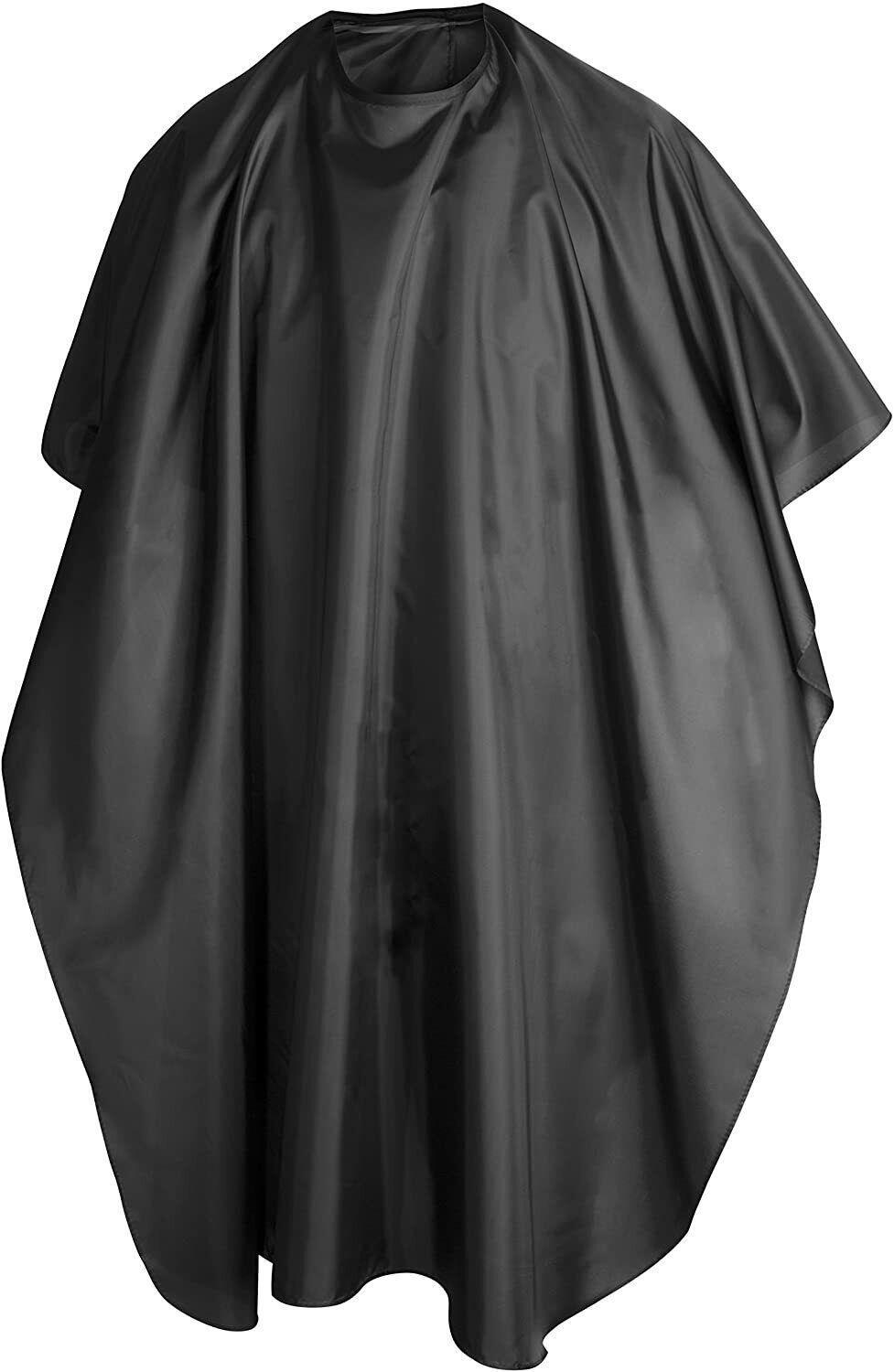 TRIXES Hairdressing Gown Barbers Cape - Black Full Length Cape Waterproof Unisex
