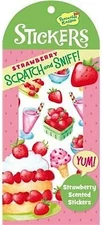 STRAWBERRY SCRATCH AND SNIFF STICKERS PACK - FREE SHIPPING - FREE SHIPPING