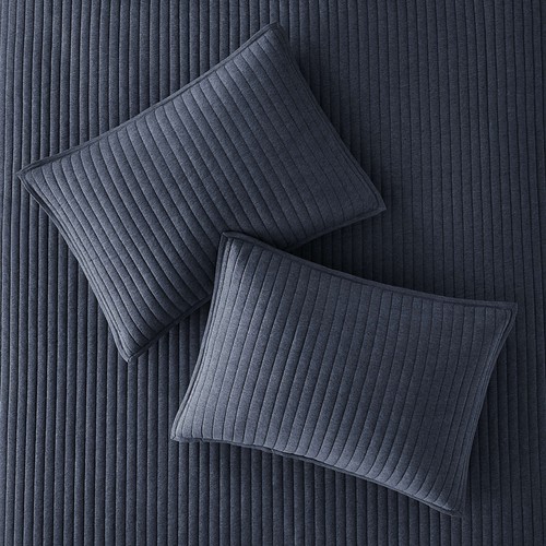 Mainstays Extra Soft Adult Jersey Quilt, Indigo, Full Queen,1 piece - Picture 4 of 5