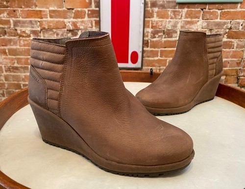 Merrell Stone Brown Leather Tremblant 
