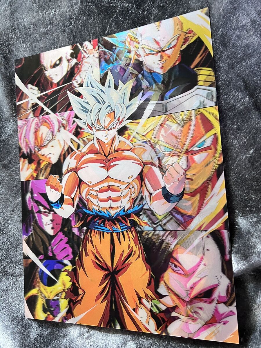 Anime Dragon Ball Diy Decoration 3d Lenticular Poster Toy Art