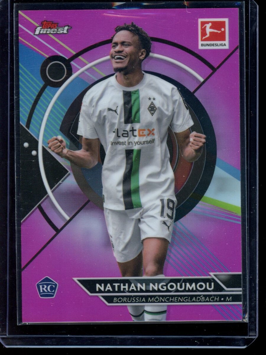 Nathan Ngoumou RC 2022-23 Topps Finest Bundesliga #115 Pink