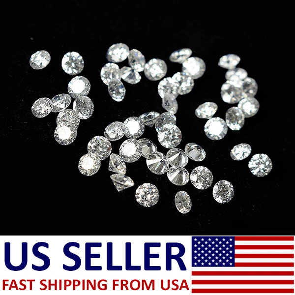 20 piezas Diamante Suelto Natural Corte Brillante Redondo 0.8-3.0mm I1 Claridad J Color Set Foto 3 de 4