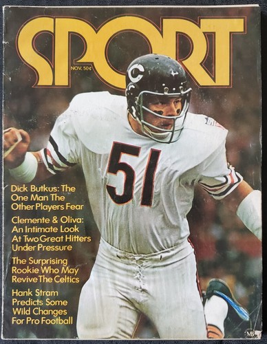 1970 Sport Magazine Dick Butkus Clemente Oliva NFL NBA MLB Celtics Bears Pirates