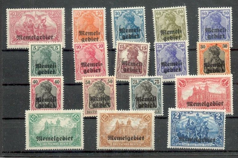Memel 1/17 SATZ ODER EINZELWERTE LUXUS** MNH POSTFRISCH (M0364 - Bild 1 von 1
