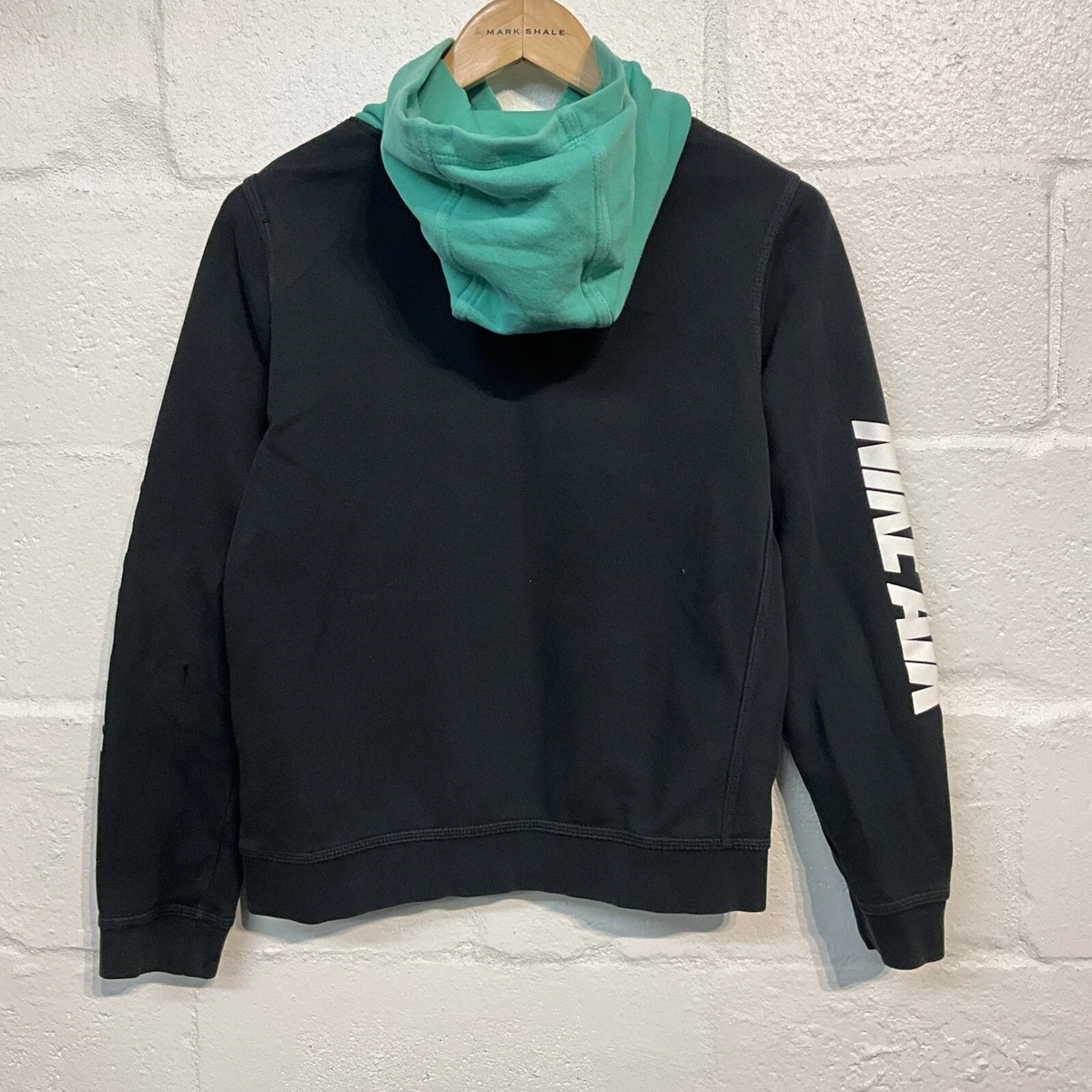 Nike Air Hoodie Retro Color Block Pull Over Black Sweat Shirt