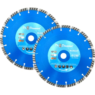DR. DIAMOND Diamanttrennscheibe 230 mm Beton Stein Granit - Trennscheibe 230 2er Set