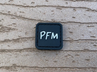 Pete's Pirate Life “PFM” Morale Pouch Patch Ranger Eyes Patch White/Black EDC