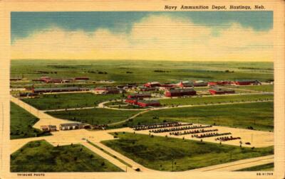 USA Navy Ammunition Depot Hastings Neb Curteich Linen USA Navy Ammunition Depot Hastings Neb Curteich Linen
