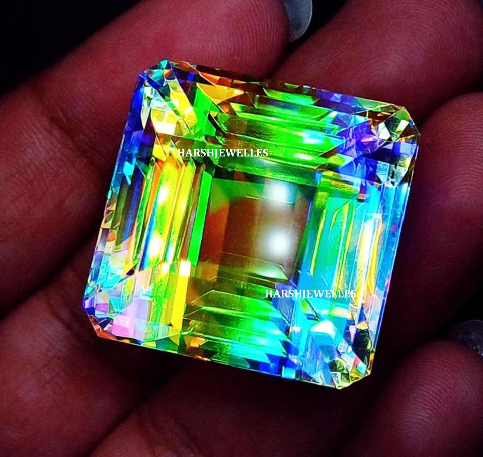 255.35 Ct Mystic Quartz Square Shape Certified Loose Gemstone On eBay - Image 2 of 4